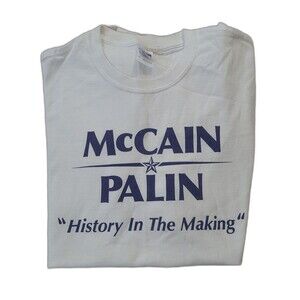 Vintage McCain Sarah Palin  President Campaign  shirt USA political